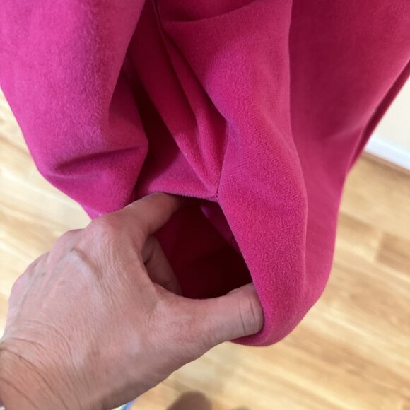 Vanity Fair Womens Pink Embroidered Button Up Housecoat Robe Jacket 3XL Barbie - Picture 11 of 14